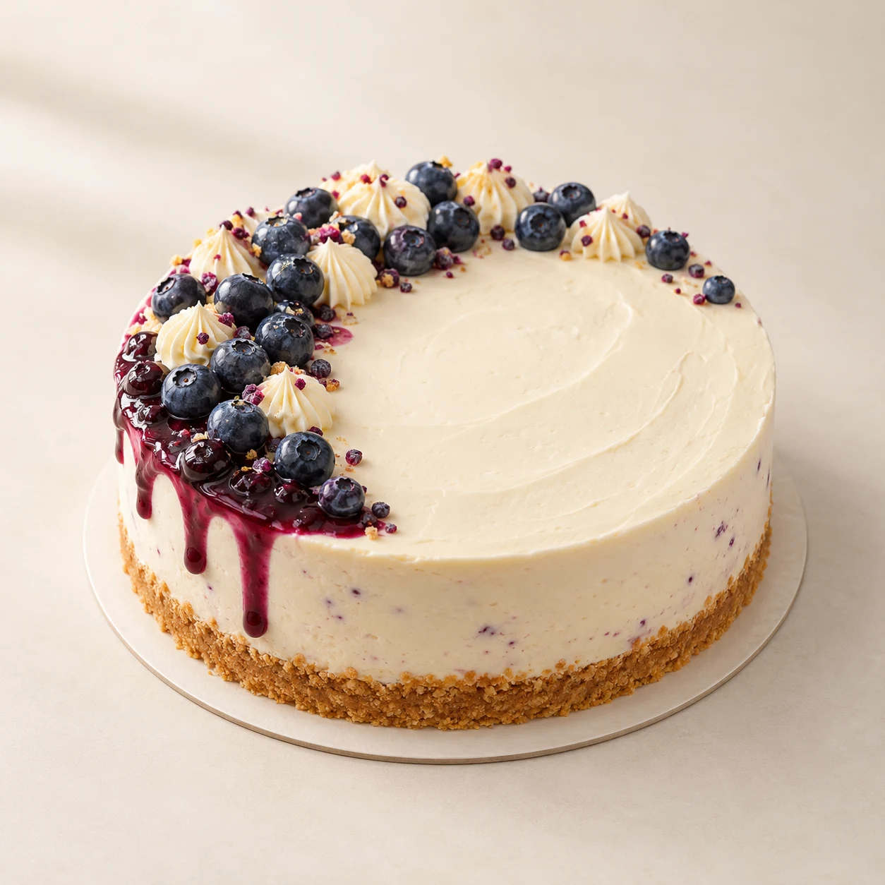 Blueberry Cream Cheesecake